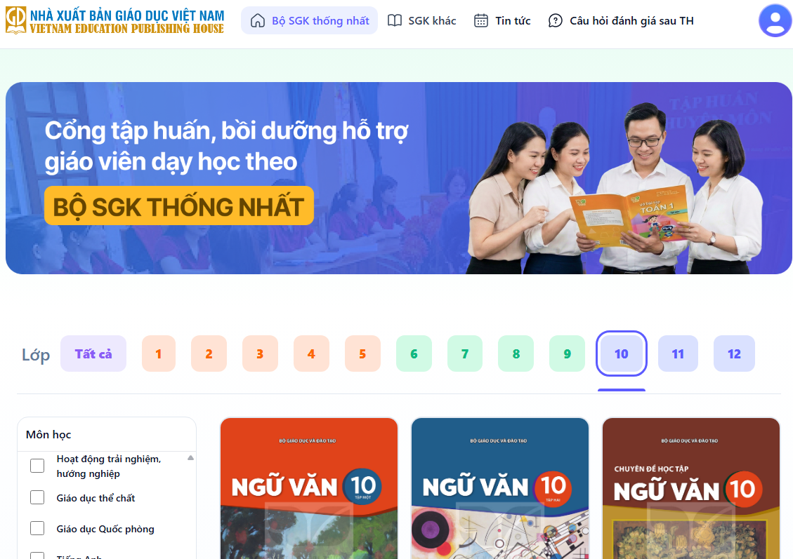 SGK điện tử năm học 2026 - 2027